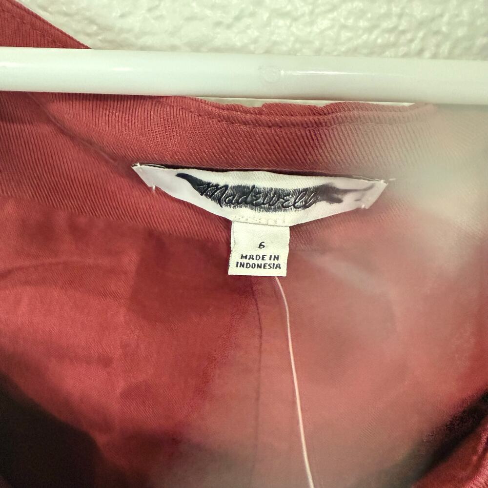 Madewell Rust Button-Front Blouse - image 5